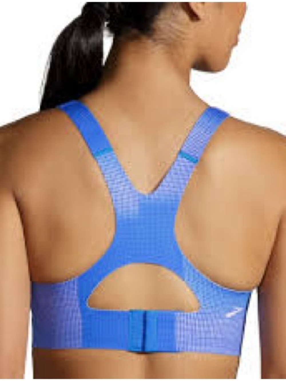 Brooks Dare Racerback Run Bra 2.0 – Bluetiful Altitude Print – 38DD High Impact - Picture 2 of 8